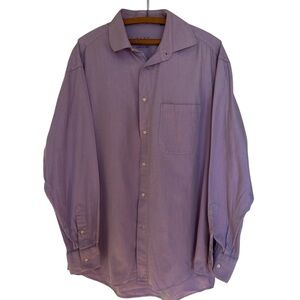 ViV Made in Italy Purple Casual Button Down Shirt with Long Sleeves 34/35